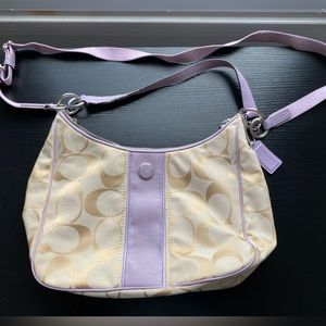 Coach Crossbody Bag - Logo - Lilac & Tan - M1305-28207E